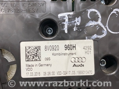 ФОТО Панель приборов для Audi (Ауди) A3 8V1, 8VA, 8V7, 8VS (03.2012-...) Киев