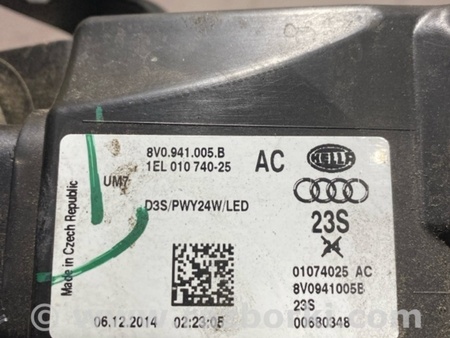 ФОТО Фара для Audi (Ауди) A3 8V1, 8VA, 8V7, 8VS (03.2012-...) Киев