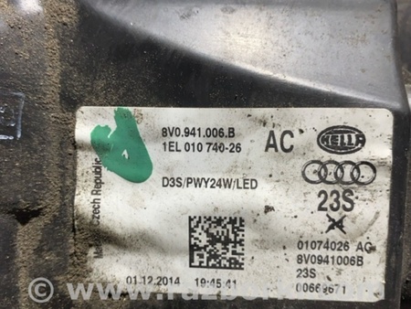 ФОТО Фара для Audi (Ауди) A3 8V1, 8VA, 8V7, 8VS (03.2012-...) Киев