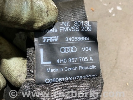 ФОТО Ремень безопасности для Audi (Ауди) A8 D4 (11.2009-01.2018) Киев