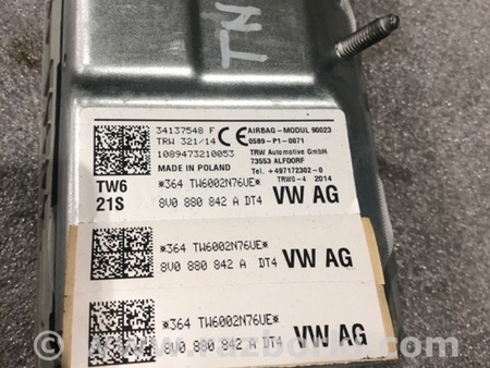 ФОТО Подушка безопасности для Audi (Ауди) A3 8V1, 8VA, 8V7, 8VS (03.2012-...) Киев