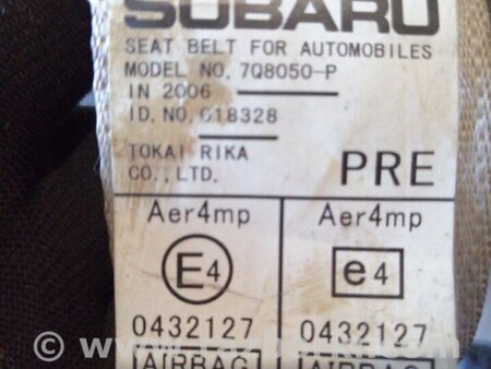 ФОТО Ремень безопасности для Subaru Outback Киев