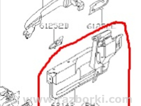 ФОТО Кронштейн ручки дверной для Subaru Tribeca Киев