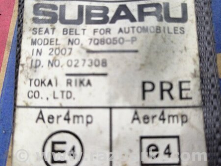ФОТО Ремень безопасности для Subaru Legacy (все модели) Киев