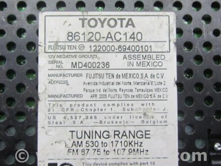 ФОТО Магнитола для Toyota Avalon XX30 (12.2004-10.2012) Киев