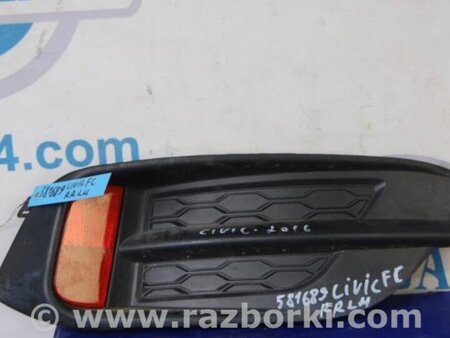 ФОТО Накладка противотуманной фары для Honda Civic 10 FK,FC (01.2017 - ...) Киев