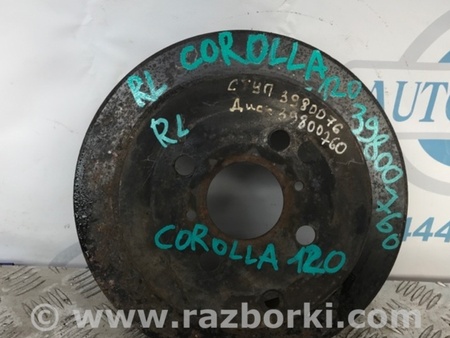 ФОТО Диск тормозной задний для Toyota Corolla E120 (08.2000-02.2007) Киев