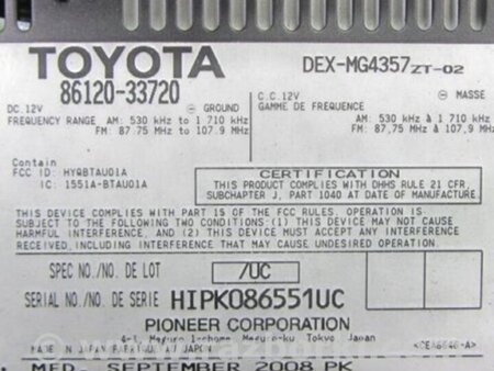 ФОТО Магнитола для Lexus ES350 (06-12) Киев