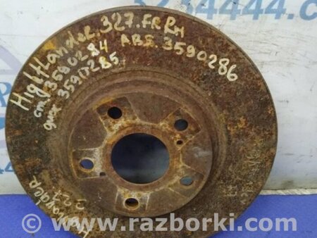 ФОТО Диск тормозной передний для Toyota Highlander (01-07) Киев