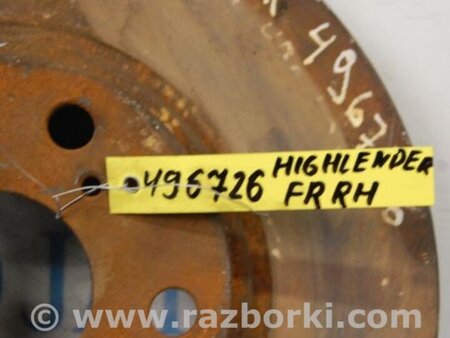 ФОТО Диск тормозной передний для Toyota Highlander (01-07) Киев