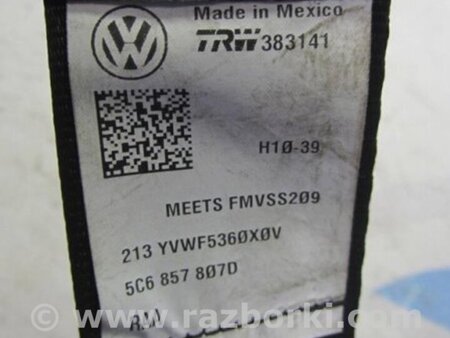 ФОТО Ремень безопасности для Volkswagen Jetta USA (10-17) Киев