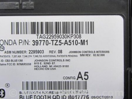 ФОТО Блок управления Bluetooth для Acura MDX YD3 (06.2013-05.2020) Киев