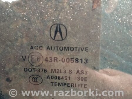 ФОТО Стекло двери глухое для Acura RDX TB3, TB4 (03.2012-12.2015) Киев