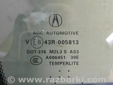 ФОТО Стекло двери глухое для Acura RDX TB3, TB4 (03.2012-12.2015) Киев