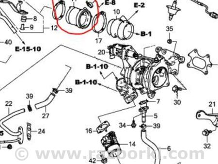 ФОТО Патрубок интеркулера для Acura RDX TC1/2 (2019-) Киев