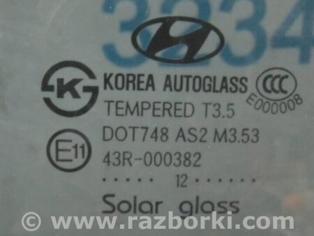 ФОТО Стекло двери для Hyundai Santa Fe CM (05-12) Киев