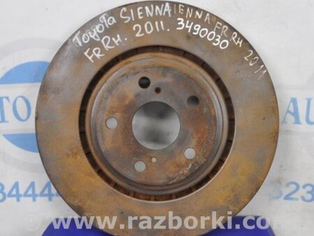 ФОТО Диск тормозной передний для Toyota Sienna (11-16) Киев