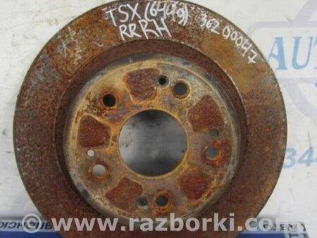 ФОТО Диск тормозной задний для Acura TSX CU2 (03.2008-05.2014) Киев