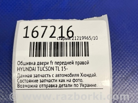 ФОТО Карта двери для Hyundai Tucson TL (15-20) Киев