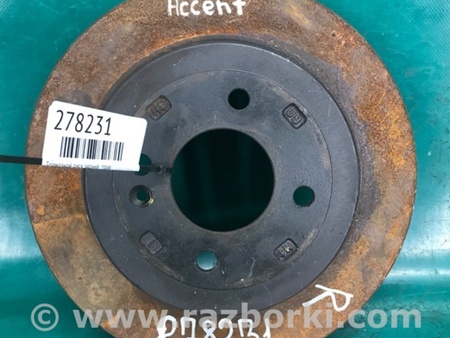 ФОТО Диск тормозной задний для Hyundai ACCENT RB Киев