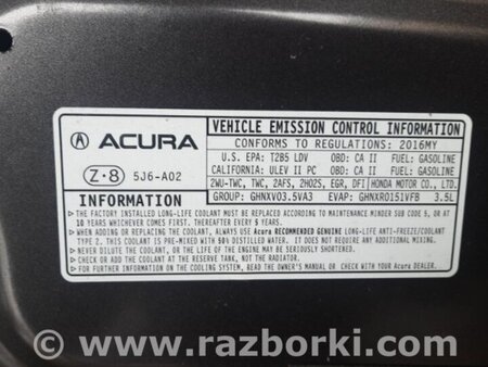ФОТО Капот для Acura MDX YD3 (06.2013-05.2020) Киев