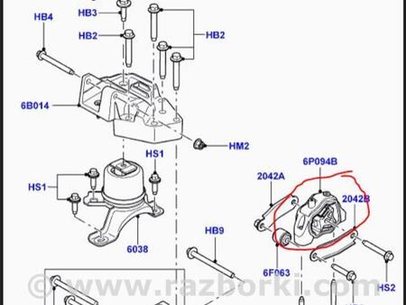 ФОТО Подушка для Land Rover Evoque (12-18) Киев
