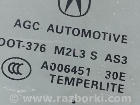 ФОТО Стекло двери глухое для Acura RDX TB3, TB4 (03.2012-12.2015) Киев