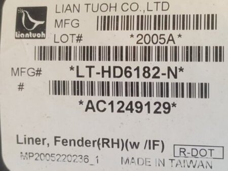 ФОТО Подкрылок для Acura RDX TB3, TB4 (03.2012-12.2015) Киев
