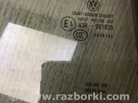 ФОТО Стекло двери глухое для Volkswagen Passat CC (01.2012-12.2016) Киев