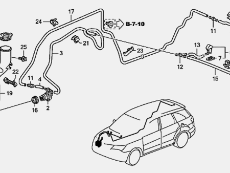 Бачок омывателя для Acura MDX YD3 (06.2013-05.2020) Киев