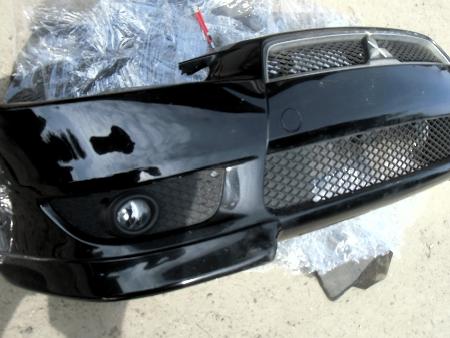 Бампер передний для Mitsubishi Lancer X 10 (08-17) Ровно