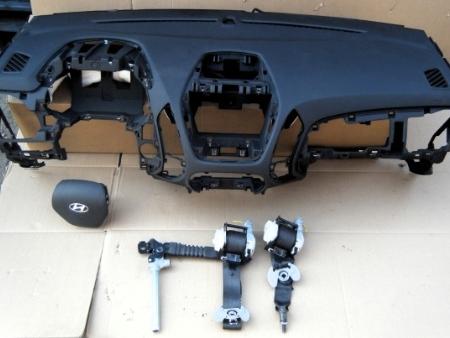 Комплект Руль+Airbag, Airbag пассажира, Торпеда, Два пиропатрона в сидения. для Hyundai ix35 Tucson Ровно