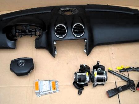 Комплект Руль+Airbag, Airbag пассажира, Торпеда, Два пиропатрона в сидения. для Mercedes-Benz ML 164 Ровно