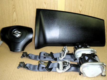 Комплект Руль+Airbag, Airbag пассажира, Торпеда, Два пиропатрона в сидения. для Suzuki Grand Vitara Ровно