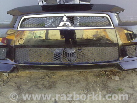 Бампер передний для Mitsubishi Lancer X 10 (08-17) Ровно