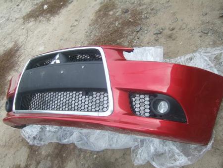Бампер передний для Mitsubishi Lancer X 10 (08-17) Ровно