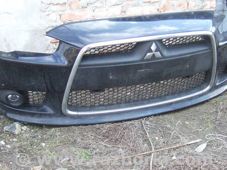 Бампер передний для Mitsubishi Lancer X 10 (08-17) Ровно