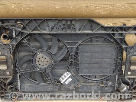 Диффузор радиатора в сборе для Audi (Ауди) A4 (все модели, все года выпуска) Ковель