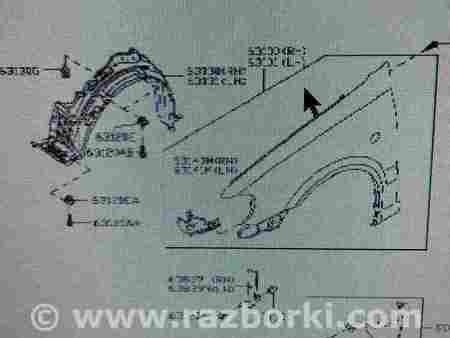 Подкрыльник передний для Nissan Almera Classic Киев 6382395F0A	