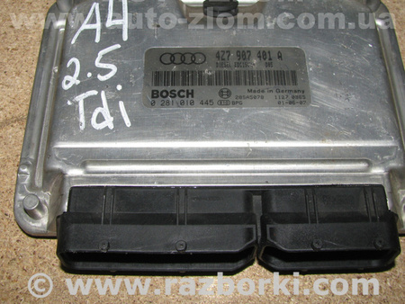 Блок управления двигателем для Audi (Ауди) A4 B5 - 8D2, 8D5 (11.1994-10.2000) Львов 4Z7907401A, 0281010445