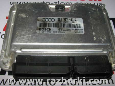 Блок управления двигателем для Audi (Ауди) A6 C5 (02.1997-02.2005) Львов 8E0907401C, 0281010493