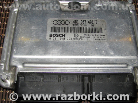 Блок управления двигателем для Audi (Ауди) A6 C5 (02.1997-02.2005) Львов 4B1907401B, 0281010393