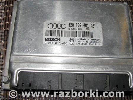 Блок управления двигателем для Audi (Ауди) A6 C5 (02.1997-02.2005) Львов 4B0907401AE, 0281010496