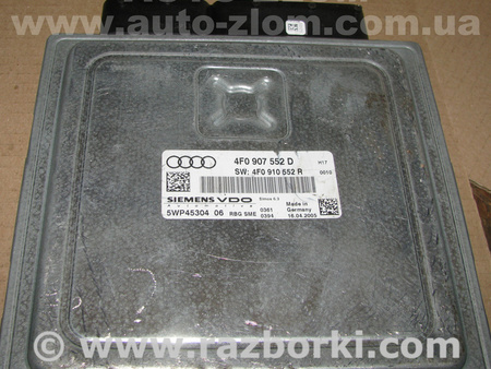 Блок управления двигателем для Audi (Ауди) A6 C6 (02.2004-12.2010) Львов 4F0907552D, 4F0910552R, 5WP45304
