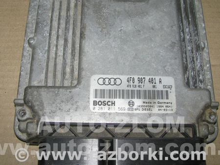 Блок управления двигателем для Audi (Ауди) A6 C6 (02.2004-12.2010) Львов 4F0907401A, 0281011569