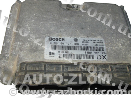 Блок управления двигателем для Opel Astra G (1998-2004) Львов 09180353 DX, 0281001971