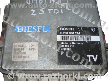 Блок управления двигателем для Opel Omega B (1994-2003) Львов 90492710 TV, 0281001214