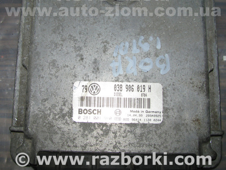 Блок управления двигателем для Volkswagen Bora A4 (08.1998-01.2005) Львов 038906019H, 0281001910