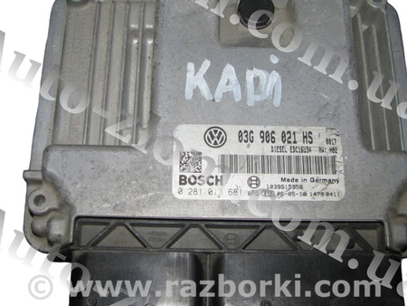 Блок управления двигателем для Volkswagen Caddy 3 (2003-2020) Львов 03G906021HS, 0281013681