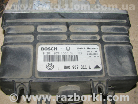 Блок управления двигателем для Volkswagen Golf III Mk3 (09.1991-06.2002) Львов 8A0907311L, 0261203188/189